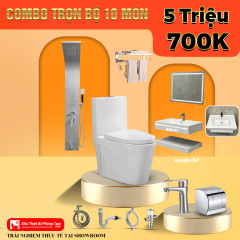 Combo Trọn Bộ Nhà Tắm 10 Món Nóng Lạnh CODOR - CB24