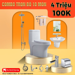 Trọn Bộ Combo 12 Món Nhà Tắm Đồng Thau CODOR - CB31